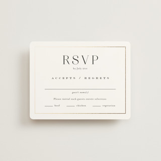 Entwine Foil-Pressed RSVP Cards