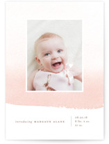 Delicate Ombre Birth Announcements