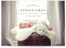 formal introduction Birth Announcements