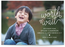 Worth Waiting For Birth Announcements