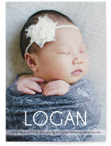 Big Baby Name Birth Announcements