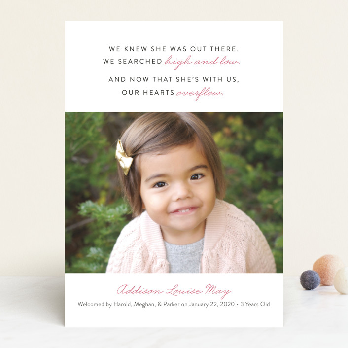 Overflow Birth Announcements by Genna Blackburn | Minted