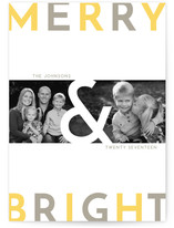 Modern Merry & Bright Holiday Photo Cards