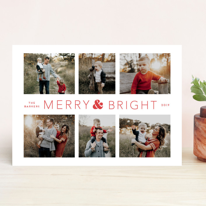 Holiday Collage Holiday Photo Cards by Little Print Design | Minted
