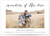 Wonders of His Love Holiday Photo Cards