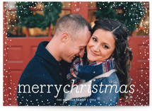 Snow Flurry Holiday Photo Cards