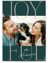 Joyful Serif Holiday Photo Cards