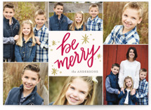 So Merry Collage Holiday Photo Cards