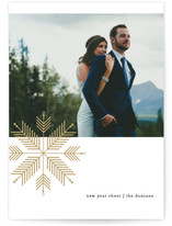 chevron flake Holiday Photo Cards