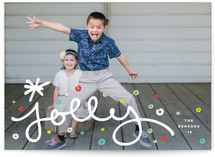 Jolly Confetti Holiday Photo Cards