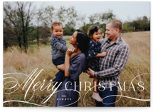 Classical Christmas Holiday Photo Cards
