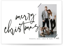 Scripted Greeting Holiday Photo Cards