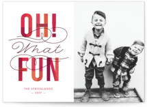 Oh! What Fun Holiday Photo Cards