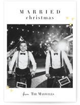 Married Christmas Holiday Photo Cards