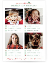Behavior Report Holiday Photo Cards