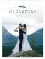 Married Christmas Sprig Holiday Photo Cards