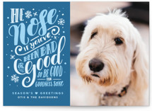 He Nose Holiday Photo Cards