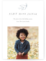 Peace Hope Justice Holiday Photo Cards