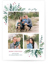 Winter Greens Holiday Photo Cards