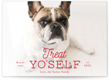 Treat Yo'self Holiday Photo Cards