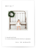The Definition of Merry Holiday Photo Cards
