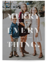 Bold Overlay Holiday Photo Cards