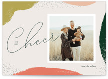 Colorful Edges Holiday Photo Cards