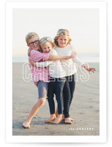 Modern Post Holiday Photo Cards