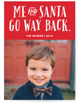 Me And Santa Holiday Photo Cards