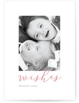 Minimal Script Holiday Photo Cards