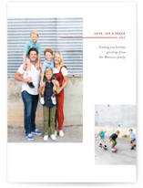 Split Frame Holiday Holiday Photo Cards
