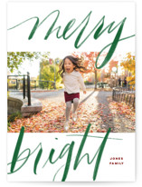 Bold Merry + Bright Holiday Photo Cards
