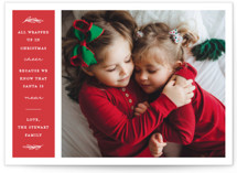 Christmas cheer because Santa is near Holiday Photo Cards