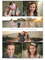 Shaded Block Holiday Photo Cards