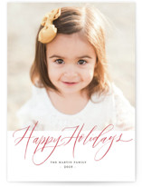 Happy Holidays Pencil Holiday Photo Cards