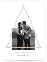 Minimal Christmas Tree Holiday Photo Cards
