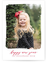 Simple Snow Holiday Photo Cards