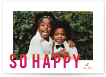 joyful colorblock Holiday Photo Cards
