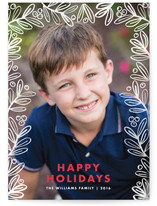 Gilded Foliage Holiday Photo Cards