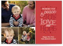 Sentiments Holiday Photo Cards