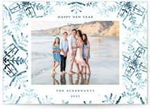 Wintery Flurry Holiday Photo Cards
