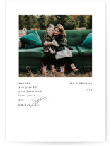 Love Peace and Warmth Holiday Photo Cards