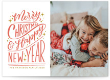 Hand-Lettered Holiday Photo Cards