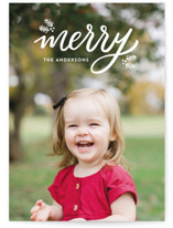 Festive Merry Holiday Photo Cards