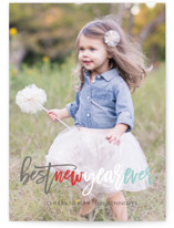 Colorful Joy Peace Love Hope Holiday Photo Cards