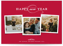 Elegant Trio Holiday Photo Cards