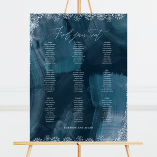 Midnight Snowfall Custom Seating Chart