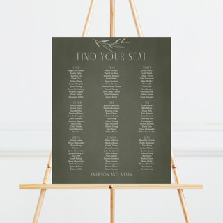 Botanical Arches Custom Seating Chart