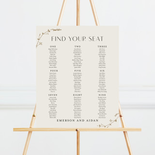 Vine Wrap Custom Seating Chart