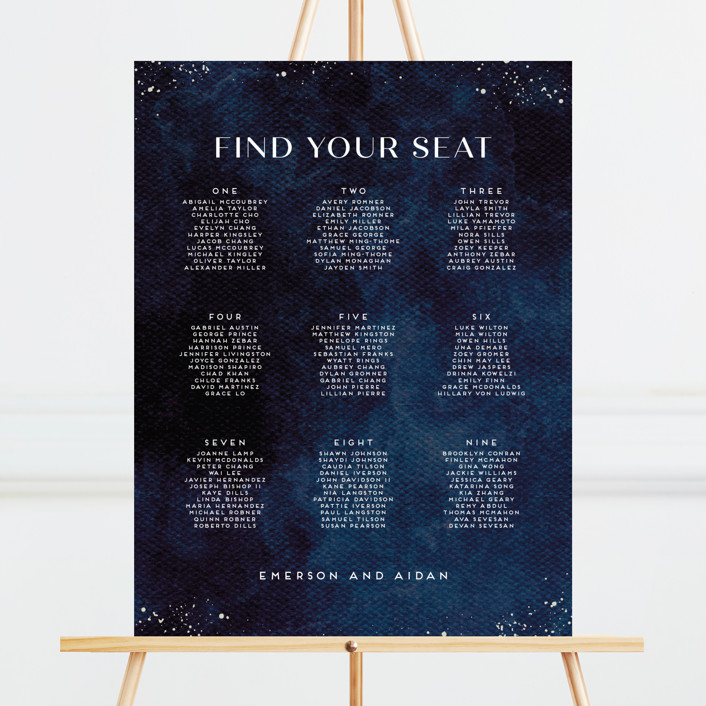 oponki Custom Seating Chart by Minted